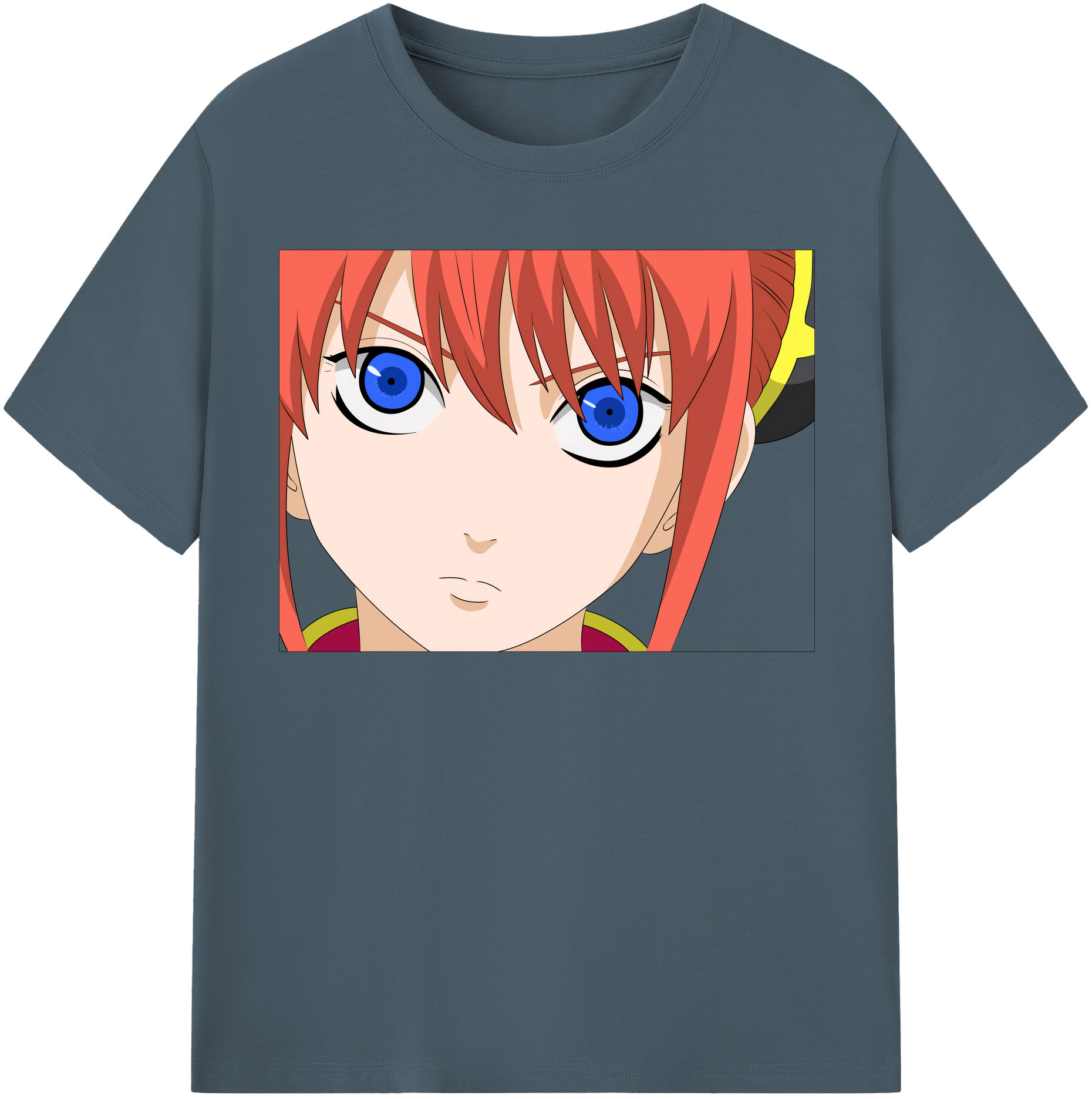（画像用） ぎんたま 坂田銀時（さかたぎんとき） 神楽 志村新八（しむら しんぱち） GINTAMA Sakata Gintoki Kagura Shimura Shinpachi 綿100％半袖Tシャツ（フロントプリント）